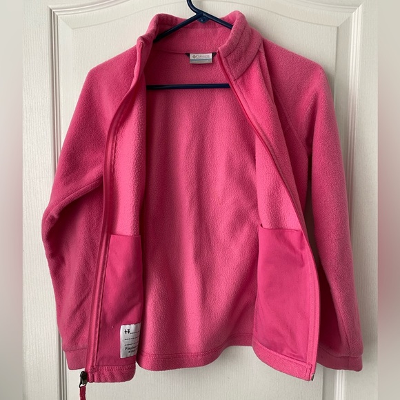 Columbia zip up pink fleece. Size large 14/16. - Picture 3 of 12